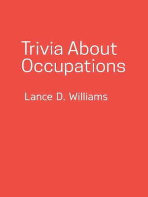 cover image of Trivia About Occupations